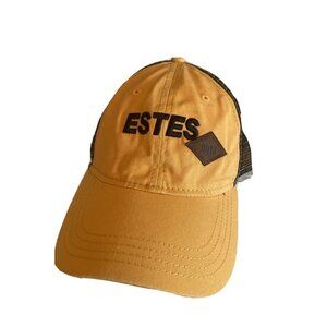 Estes Trucker Hat Yellow‎ Black Mesh Team Safety 2015 Embroidered Strapback Cap